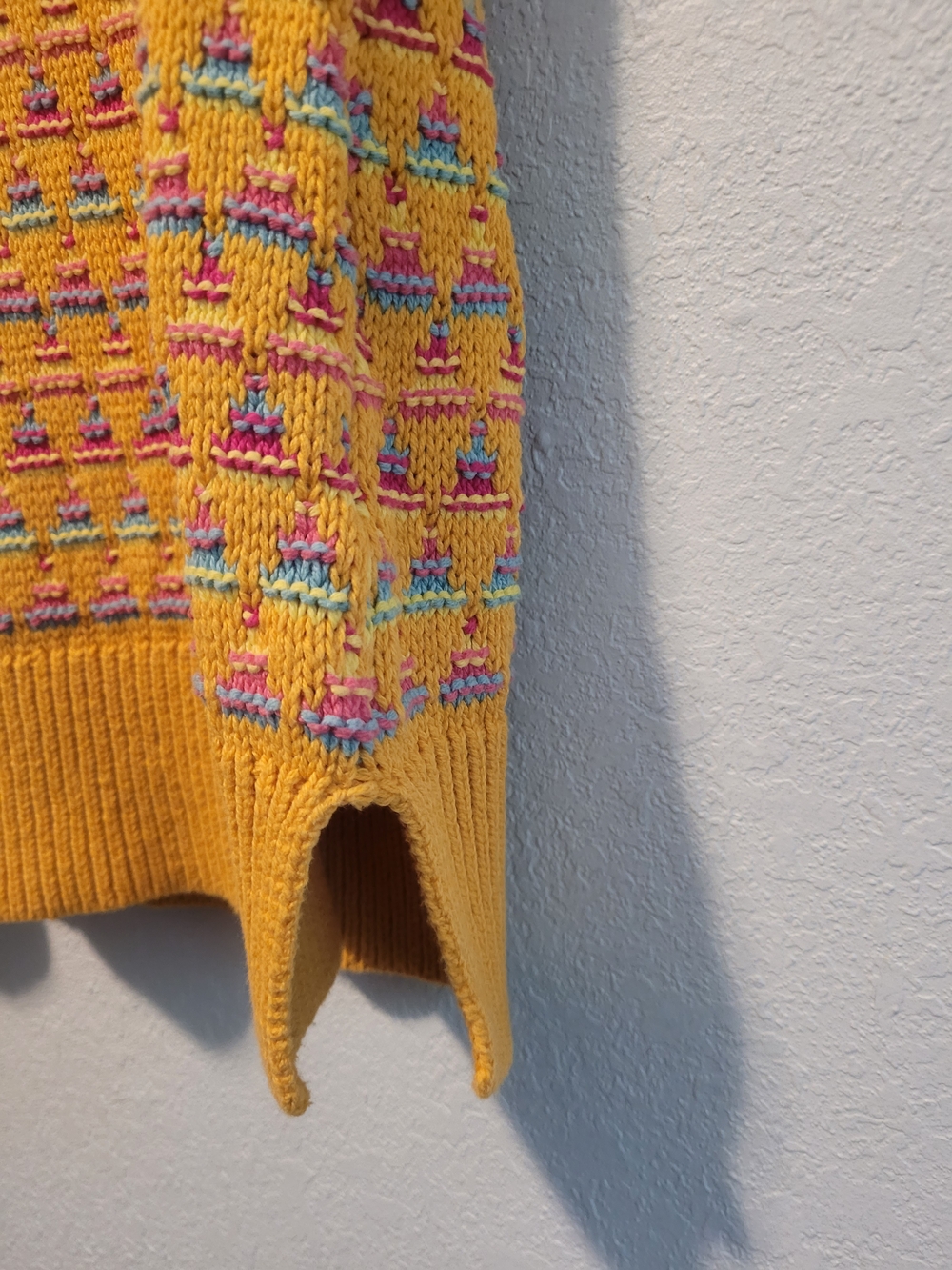 Sundance, colorful knit tank top sleeveless shirt crochet casual layering large - Picture 8 of 8